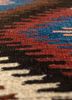 nayaab beige and brown wool flat weaves Rug - CloseUp