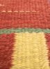 nayaab red and orange wool flat weaves Rug - CloseUp