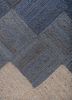 nomadic threads blue jute and hemp flat weaves Rug - CloseUp