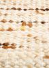abrash beige and brown wool flat weaves Rug - CloseUp abrash beige and brown wool flat weaves Rug - CloseUp
