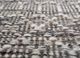 indusbar grey and black wool flat weaves Rug - CloseUp