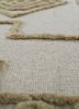 saga beige and brown wool hand loom Rug - CloseUp saga beige and brown wool hand loom Rug - CloseUp