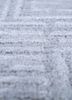 manifest grey and black wool and silk hand knotted Rug - CloseUp