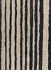 hula grey and black jute and hemp hand knotted Rug - CloseUp