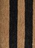 hula beige and brown jute and hemp hand knotted Rug - CloseUp