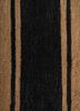 hula beige and brown jute and hemp hand knotted Rug - CloseUp