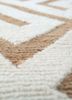 azalea beige and brown wool hand knotted Rug - CloseUp