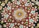 gulmarg red and orange silk hand knotted Rug - CloseUp