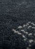 zuri grey and black wool hand knotted Rug - CloseUp zuri grey and black wool hand knotted Rug - CloseUp