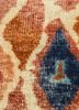 erbe red and orange wool hand knotted Rug - CloseUp