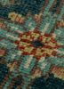 pansy blue wool hand knotted Rug - CloseUp pansy blue wool hand knotted Rug - CloseUp