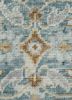 erbe blue wool hand knotted Rug - CloseUp erbe blue wool hand knotted Rug - CloseUp