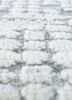 aprezo grey and black wool hand knotted Rug - CloseUp