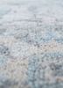 far east blue wool hand knotted Rug - CloseUp