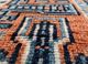 erbe red and orange wool hand knotted Rug - CloseUp erbe red and orange wool hand knotted Rug - CloseUp