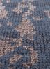 pansy blue wool and viscose hand knotted Rug - CloseUp