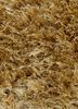basis beige and brown polyester shag Rug - CloseUp basis beige and brown polyester shag Rug - CloseUp