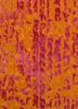free verse by kavi red and orange wool and silk hand knotted Rug - CloseUp