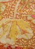 free verse by kavi red and orange wool and silk hand knotted Rug - CloseUp free verse by kavi red and orange wool and silk hand knotted Rug - CloseUp