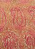 free verse by kavi red and orange wool and silk hand knotted Rug - CloseUp