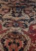free verse by kavi red and orange wool and silk hand knotted Rug - CloseUp free verse by kavi red and orange wool and silk hand knotted Rug - CloseUp