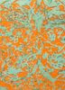 free verse by kavi red and orange wool and silk hand knotted Rug - CloseUp free verse by kavi red and orange wool and silk hand knotted Rug - CloseUp