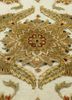 aurora ivory wool and silk hand knotted Rug - CloseUp aurora ivory wool and silk hand knotted Rug - CloseUp
