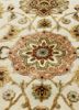 aurora ivory wool and silk hand knotted Rug - CloseUp