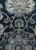 aurora blue wool and silk hand knotted Rug - CloseUp
