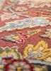 aurora blue wool and silk hand knotted Rug - CloseUp aurora blue wool and silk hand knotted Rug - CloseUp