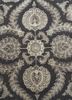 aurora grey and black wool and silk hand knotted Rug - CloseUp aurora grey and black wool and silk hand knotted Rug - CloseUp