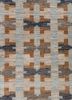 manifest green wool hand knotted Rug - CloseUp