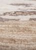 entropy beige and brown wool hand knotted Rug - CloseUp