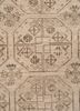 erbe beige and brown wool hand knotted Rug - CloseUp