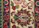 aalam red and orange wool hand knotted Rug - CloseUp