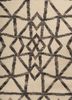 indusbar ivory wool flat weaves Rug - CloseUp