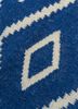 bedouin blue wool flat weaves Rug - CloseUp bedouin blue wool flat weaves Rug - CloseUp