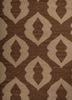 indusbar beige and brown wool flat weaves Rug - CloseUp indusbar beige and brown wool flat weaves Rug - CloseUp