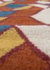 bedouin gold wool flat weaves Rug - CloseUp