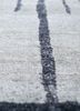 azalea grey and black viscose hand knotted Rug - CloseUp azalea grey and black viscose hand knotted Rug - CloseUp