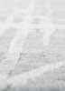 entropy blue viscose hand knotted Rug - CloseUp entropy blue viscose hand knotted Rug - CloseUp