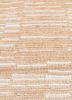 blythe beige and brown wool hand knotted Rug - CloseUp