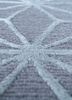 azalea grey and black wool and silk hand knotted Rug - CloseUp azalea grey and black wool and silk hand knotted Rug - CloseUp