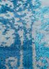 entropy grey and black wool and viscose hand knotted Rug - CloseUp