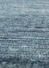manifest blue wool and viscose hand knotted Rug - CloseUp