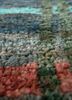 hula blue jute and hemp hand knotted Rug - CloseUp