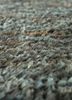 hula grey and black jute and hemp hand knotted Rug - CloseUp