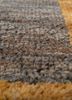 hula beige and brown jute and hemp hand knotted Rug - CloseUp