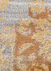 far east red and orange bamboo silk hand knotted Rug - CloseUp
