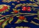 gulmarg blue silk hand knotted Rug - CloseUp gulmarg blue silk hand knotted Rug - CloseUp